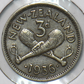 New Zealand 1936 3 Pence 151344 combine shipping