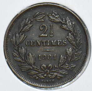 Luxembourg 1901 2 1/2 Centimes 299106 combine shipping