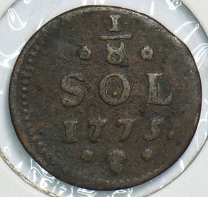Luxembourg 1775 1/8 Sol 299095 combine shipping