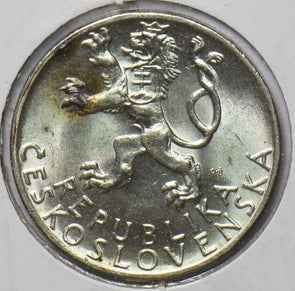 Czechoslovakia 1947 50 Korun Lion animal 294539 combine shipping