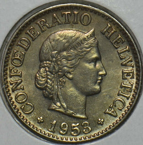 Switzerland 1953 10 Rappen UNC 196343 combine shipping