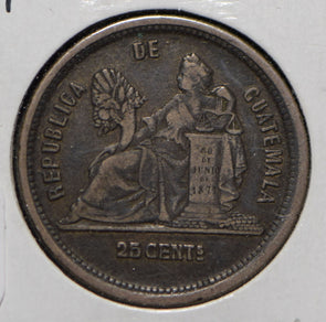 Guatemala 1881 25 Centavos Quetzal animal  290179 combine shipping