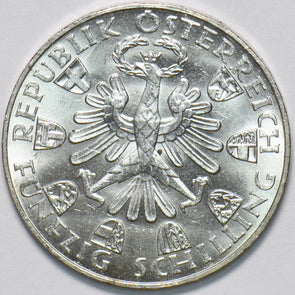 Austria 1809 ~1959 50 Schilling Eagle animal Tiroler Freheit 292530 combine ship
