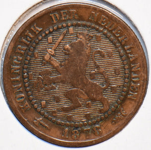 Netherlands 1878 Cent Lion animal 900561 combine shipping