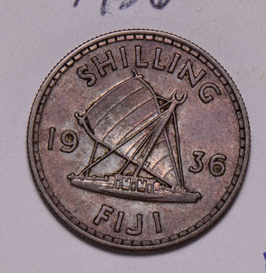F0012 Fiji 1936  Shilling combine shipping
