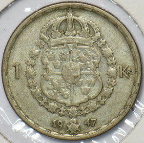 Sweden 1947 Krona 902779 combine shipping