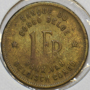 Belgium Congo 1944 Franc Elephant animal 240392 combine shipping