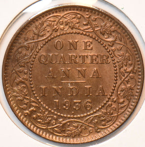 British India 1936 Bombay 1/4 Anna 192985 combine shipping