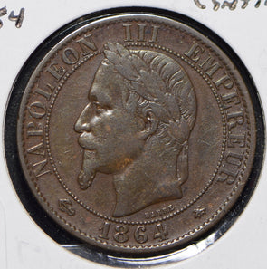 France 1864 5 Centimes Eagle animal  150114 combine shipping