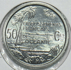 French Polynesia 1949 50 Centimes Oceania 196991 combine shipping