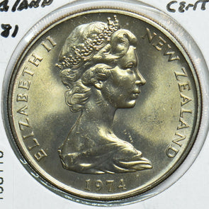 New Zealand 1974 20 Cents Kiwi bird animal 198110 combine shipping