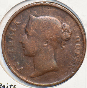 Straits Settlements 1862 Cent India 150940 combine shipping