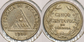 Nicaragua 1930 5 Centavos 199033 combine shipping