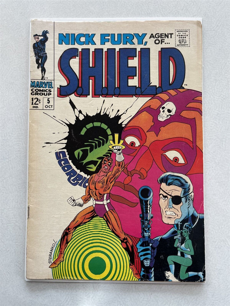Marvel Comics Nick Fury, Agent of S.H.I.E.L.D. Issue#5 Oct 1968 Nice, lightly us