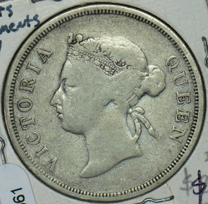 Straits Settlements 1887 50 Cents 490061 combine shipping