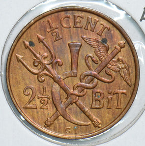 Denmark 1905 P 2 1/2 Bit West Indies 298980 combine shipping
