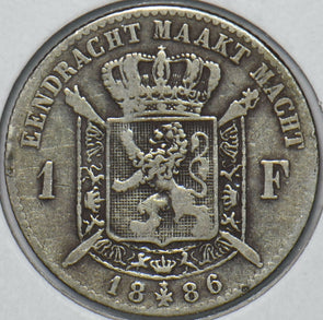 Belgium 1886 Franc 195362 combine shipping