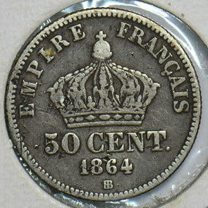 France 1864 50 Cents 197366 combine shipping