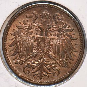 Austria 1907 2 Heller Eagle animal 194856 combine shipping
