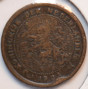 Netherlands 1921 1/2 Cent Lion animal 900505 combine shipping