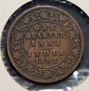 India British 1897 1/4 Anna  901646 combine shipping