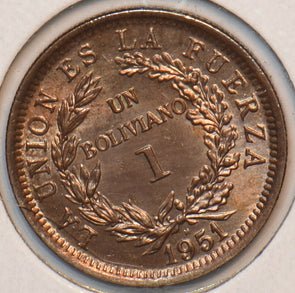 Bolivia 1951 H Boliviano Alpaca animal 295242 combine shipping