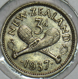 New Zealand 1937 3 Pence 196464 combine shipping