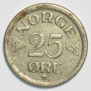 Norway 1956 25 Ore 153269 combine shipping