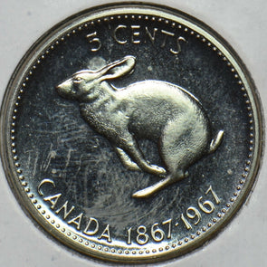Canada 1967 5 Cents Rabbit animal Proof 152155 combine shipping