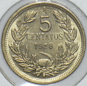 Chile 1928 5 Centavos Condor animal 291193 combine shipping