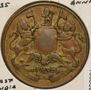 India British 1835 1/2 Anna Lion animal East India Co 195552 combine shipping