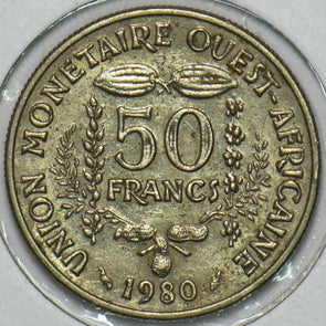 West African States 1980 50 Francs 152604 combine shipping
