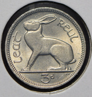 Ireland 1967 3 Pence Hare animal  291720 combine shipping