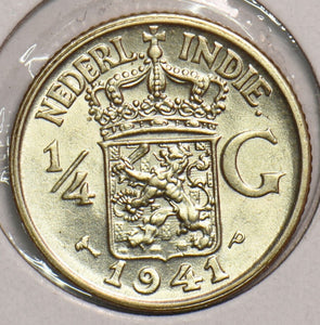 Netherlands East Indies 1941 P 1/4 Gulden 199187 combine shipping