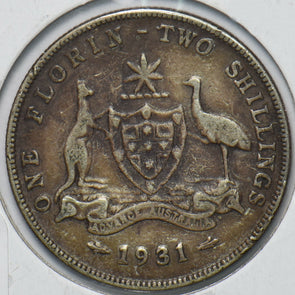 Australia 1931 Florin Kangaroo animal Emu 150771 combine shipping