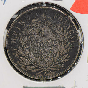 France 1857  silver Franc F0194 combine shipping