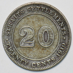 Straits Settlements 1910 20 Cents 151441 combine shipping