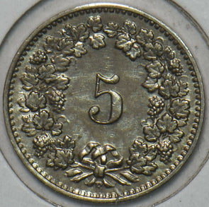 Switzerland 1901 5 Rappen 152301 combine shipping