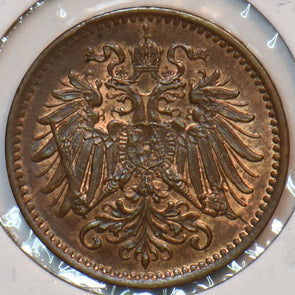 Austria 1895 Heller Eagle animal 194860 combine shipping
