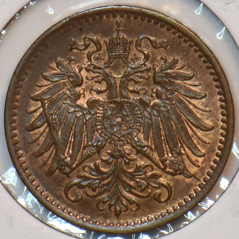 Austria 1895 Heller Eagle animal 194860 combine shipping