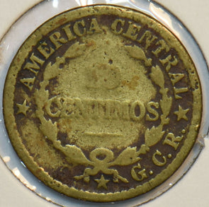 Costa Rica 1921 10 Centimos Large Date 196232 combine shipping