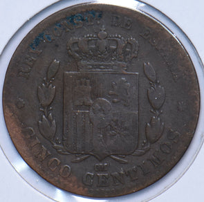 Spain 1977 5 Centimos Lion animal 902548 combine shipping