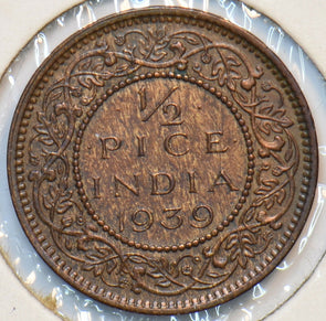 India British 1939 ½ Pice 903300 combine shipping