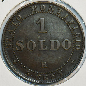 Vatican 1867 R Soldo 296979 combine shipping