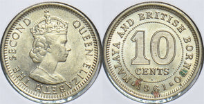 Malaya and British Borneo 1961 10 Cents 198357 combine shipping