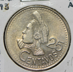 Guatemala 1993 25 Centavos Quetzal animal  900714 combine shipping