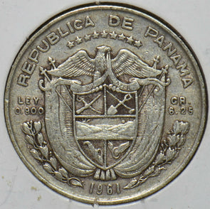 Panama 1961 1/4 Balboa 151562 combine shipping