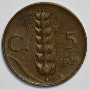Italy 1921 5 Centesimi 197425 combine shipping