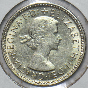 Australia 1961 6 Pence Kangaroo animal Emu British 151419 combine shipping