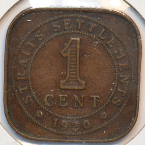 Straits Settlements 1920 Cent 193468 combine shipping